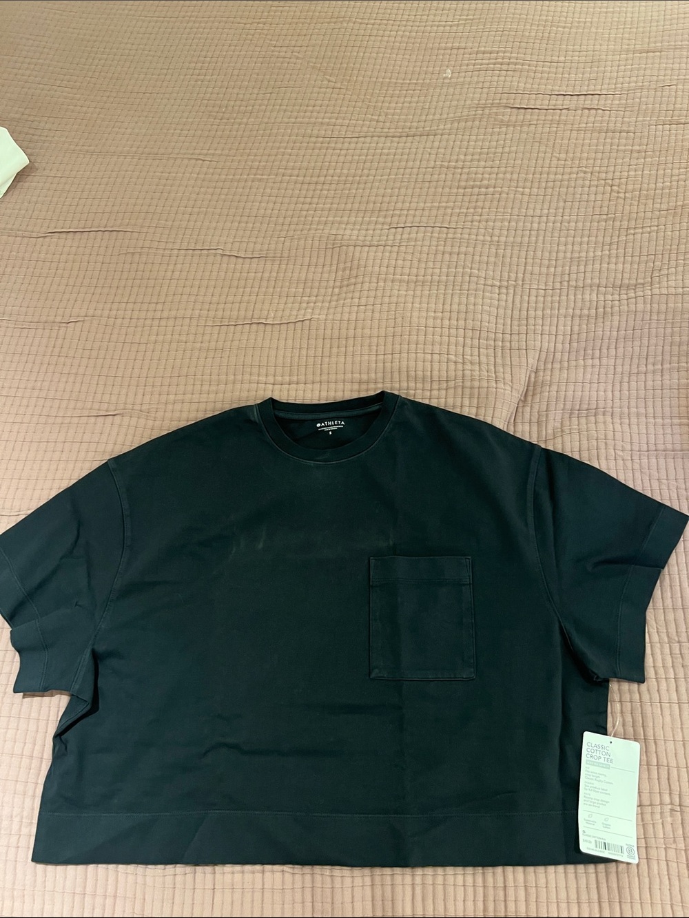 Athlete classic cotton crop tee